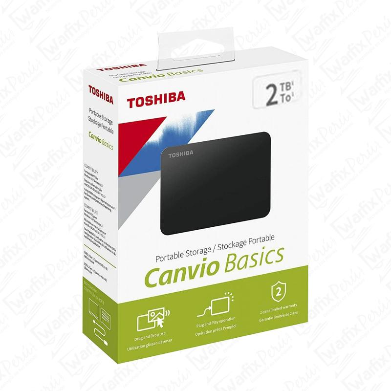 DISCO DURO EXTERNO TOSHIBA CANVIO BASICS, 2TB, USB 3.0, 2.5